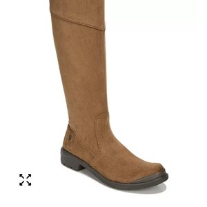Bzees Boomerang Toffee Microfiber Knee‑High Zip Comfort Boot W 9.5